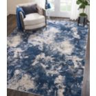 Alternate image 1 for Kathy Ireland Ki35 Heritage KI355 Beige/Navy/Gray Area Rug - 8' x 10'5