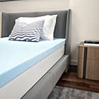 Alternate image 1 for Flash Furniture Capri Comfortable Sleep 3 inch Cool Gel Memory Foam Mattress Topper - Twin
