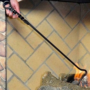 Minuteman Individual Wrought Iron Poker - Rope Design. View a larger version of this product image.