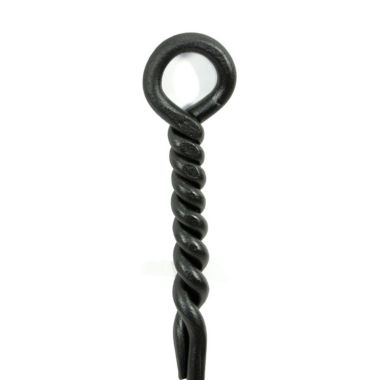 Minuteman Individual Wrought Iron Poker - Rope Design. View a larger version of this product image.