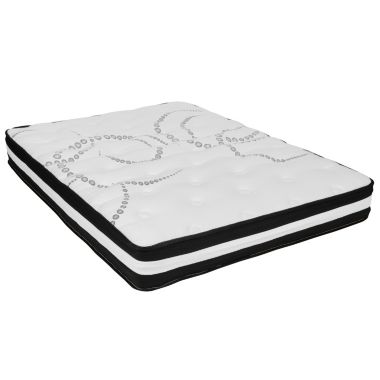 Flash Furniture Capri Comfortable Sleep 10 Inch CertiPUR-US Certified Hybrid Pocket Spring Mattress, Full Mattress in a Box. View a larger version of this product image.