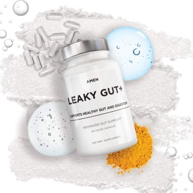 Amen Leaky Gut, Probiotics, Prebiotics, L-Glutamine, Digestive Supplement - 90ct. View a larger version of this product image.