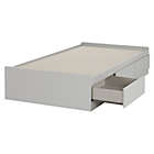 Alternate image 0 for South Shore Reevo Mates Bed With 3 Drawers - Soft Gray