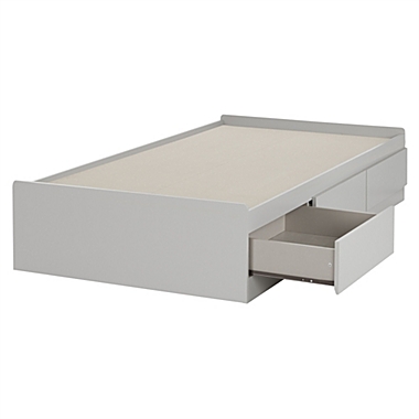 South Shore Reevo Mates Bed With 3 Drawers - Soft Gray. View a larger version of this product image.