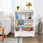 Alternate image 1 for Slickblue 3-Tier Children's Multi-Functional Bookcase Toy Storage Bin Floor Cabinet-White