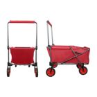 Alternate image 1 for Zenithen Large Folding Portable Wagon w/ Travel Wheels, Red
