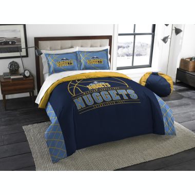 The Northwest Company Nuggets OFFICIAL National Basketball Association, Bedding, Reverse Slam Full/Queen Printed Comforter (86"x 86") & 2 Shams (24"x 30") Set by The Northwest Company. View a larger version of this product image.
