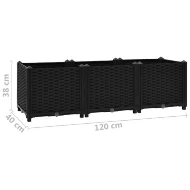 Stock Preferred Raised Bed 47.2"x15.7"x15" in Black. View a larger version of this product image.
