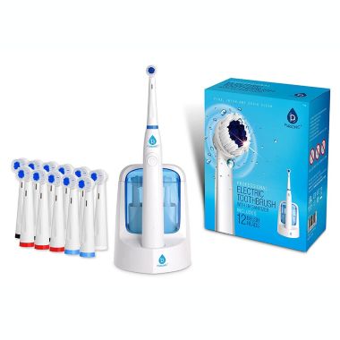 Pursonic RET200 Power Rechargeable Electric Toothbrush With UV Sanitizing Function, 12 Brush Heads Included. View a larger version of this product image.