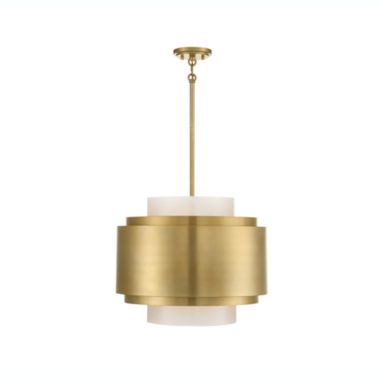 Savoy House 1-181-4-171 Beacon 4-Light Pendant Light in Burnished Brass (20" W x 16"H). View a larger version of this product image.