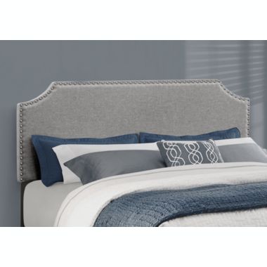 Contemporary Home Living 85.25" Gray Transitional Rectangular Bed Frame - Queen Size. View a larger version of this product image.