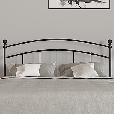 Merrick Lane Kildare Metal Queen Size Headboard Contemporary Arched Headboard With Adjustable Rail Slots. View a larger version of this product image.