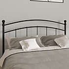 Alternate image 1 for Merrick Lane Kildare Metal Queen Size Headboard Contemporary Arched Headboard With Adjustable Rail Slots