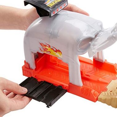 Hot Wheels Monster Truck Pit & Launch Play Sets with Monster Truck and  1 64 car, Bone Shaker. View a larger version of this product image.