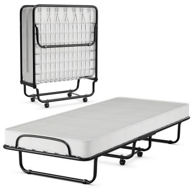 Slickblue Folding Metal Bed Memory Foam Mattress. View a larger version of this product image.