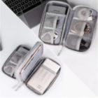 Alternate image 0 for Infinity Merch Organizer Electronic Double Layer Travel Gadget Carry Bag in Black