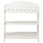 Alternate image 2 for Slickblue Modern White Wooden Baby Changing Table with Safety Rail Pad and Strap