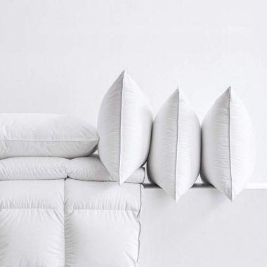 KASENTEX 100% White Down and Feather Bed Pillows Pair (Set) 20x26. View a larger version of this product image.