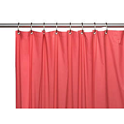 Carnation Home Fashions Hotel Collection, 8 Gauge Vinyl Shower Curtain Liner with Weighted Magnets and Metal Grommets - Raspberry 72