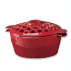 Alternate image 0 for Plow & Hearth 2.3 QT. Cast Iron Lattice Wood Stove Steamer, in Red