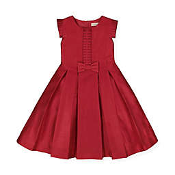 Hope & Henry Girls' Taffeta Party Dress (Red Bow Front, 3-6 Months)