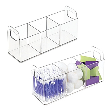 mDesign Plastic Bathroom Vanity Organizer Storage Caddy Holder - 2 Pack. View a larger version of this product image.