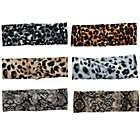 Alternate image 0 for Glamlily Twist Knot Headbands for Women, Leopard and Snake Print Headwraps (6 Pack)
