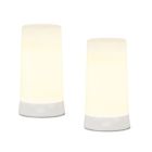 Alternate image 0 for Melrose Set of 2 White Flickering LED Flameless Christmas Candles 5"