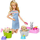 Alternate image 2 for Barbie Play &#39;n Wash Pets Playset with Blonde Barbie Doll and 3 Color-Change Animal Figures