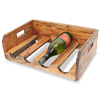 vidaXL Wine Racks 4 pcs for 16 Bottles Solid Reclaimed Wood. View a larger version of this product image.