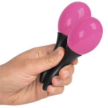 Add Life to The Party! 12 Two Toned Neon and Black Maracas, Colorful Party Favors. View a larger version of this product image.