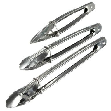 Infinity Merch 3-Pieces Stainless Steel Kitchen Tongs. View a larger version of this product image.