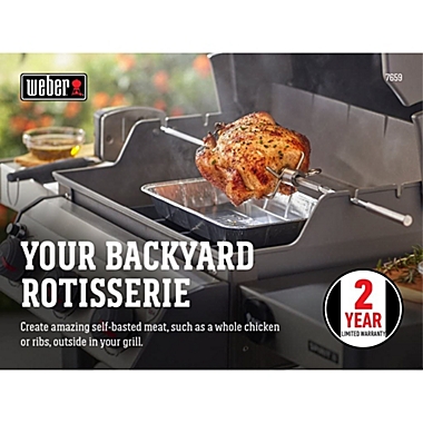 Weber 7659 Rotisserie Spirit 200/300/500/700, Genesis Silver/Gold/Plat/1000-5500. View a larger version of this product image.