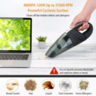 Alternate image 1 for Eggracks by Global Phoenix Car Vacuum Cleaner - Cordless Handheld with 4800PA Suction- Wet and Dry Use with 3 Accessories and HEPA Filter