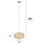 Alternate image 2 for Lalia Home Circular Rattan Pendant