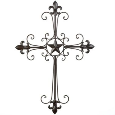 Wings of Devotion Lone Star Wall Cross Decor. View a larger version of this product image.