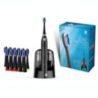 Alternate image 0 for Pursonic S750 Sonic SmartSeries Electronic Power Rechargeable Battery Toothbrush with UV Sanitizing Function, Black, Includes 12 Brush Heads