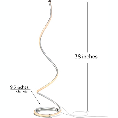 Allure LED Floor Lamp - Silver. View a larger version of this product image.