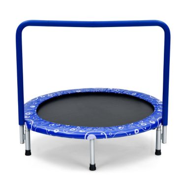 Doe herleven Snazzy ledematen Slickblue 36 Inch Kids Trampoline Mini Rebounder with Full Covered Handrail  -Blue | Bed Bath & Beyond