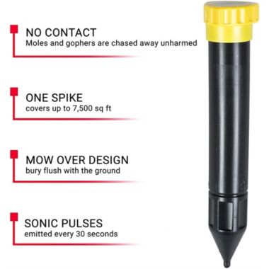 Victor M9012 Sonic Spike Mole and Gopher Repellent, 2 Pack. View a larger version of this product image.