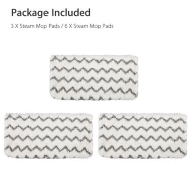 Kitcheniva 3Pcs Microfiber Steam Mop Pads Refill Replacement For Shark Vacuum. View a larger version of this product image.