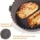 Alternate image 1 for Stock Preferred Reusable Air Fryer Liners for Baking in 6.5" Dark Gray