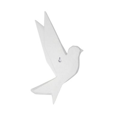 Kingston Living 12.75" White Origami Bird Wall Decor. View a larger version of this product image.