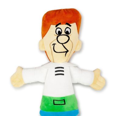 George Jetson Squeaky Dog Chew Toy -- Light to Moderate Chewing Dog Toy, 12 Inches, by Crowded Coop. View a larger version of this product image.