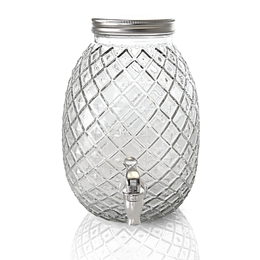 Gibson Home 1.2 Gallon Pineapple Clear Glass Drink Dispenser. View a larger version of this product image.