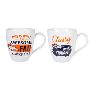 Evergreen Denver Broncos, Ceramic Cup O'Java 17oz Gift Set. View a larger version of this product image.