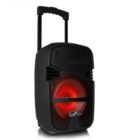 Alternate image 1 for beFree Sound 8 Inch 400 Watt Bluetooth Portable Party PA Speaker System with Illuminating Lights