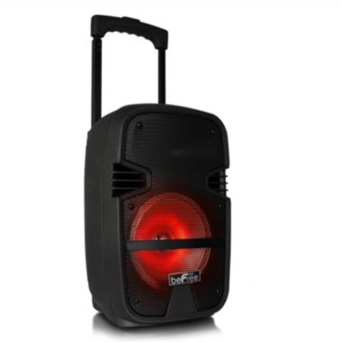beFree Sound 8 Inch 400 Watt Bluetooth Portable Party PA Speaker System with Illuminating Lights. View a larger version of this product image.