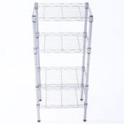 Alternate image 2 for Inq Boutique Rectangle Carbon Steel Metal Assembly 4-Shelf Storage Rack Silver Gray RT