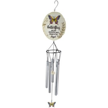 Ganz 20" Butterflies are Heaven Sent Memorial Wind Chime. View a larger version of this product image.